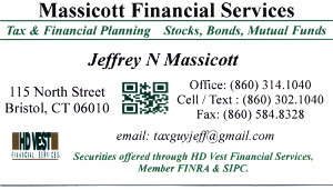 Massicott Financial Services Business Card