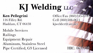 KJ Welding, LLC Business Card